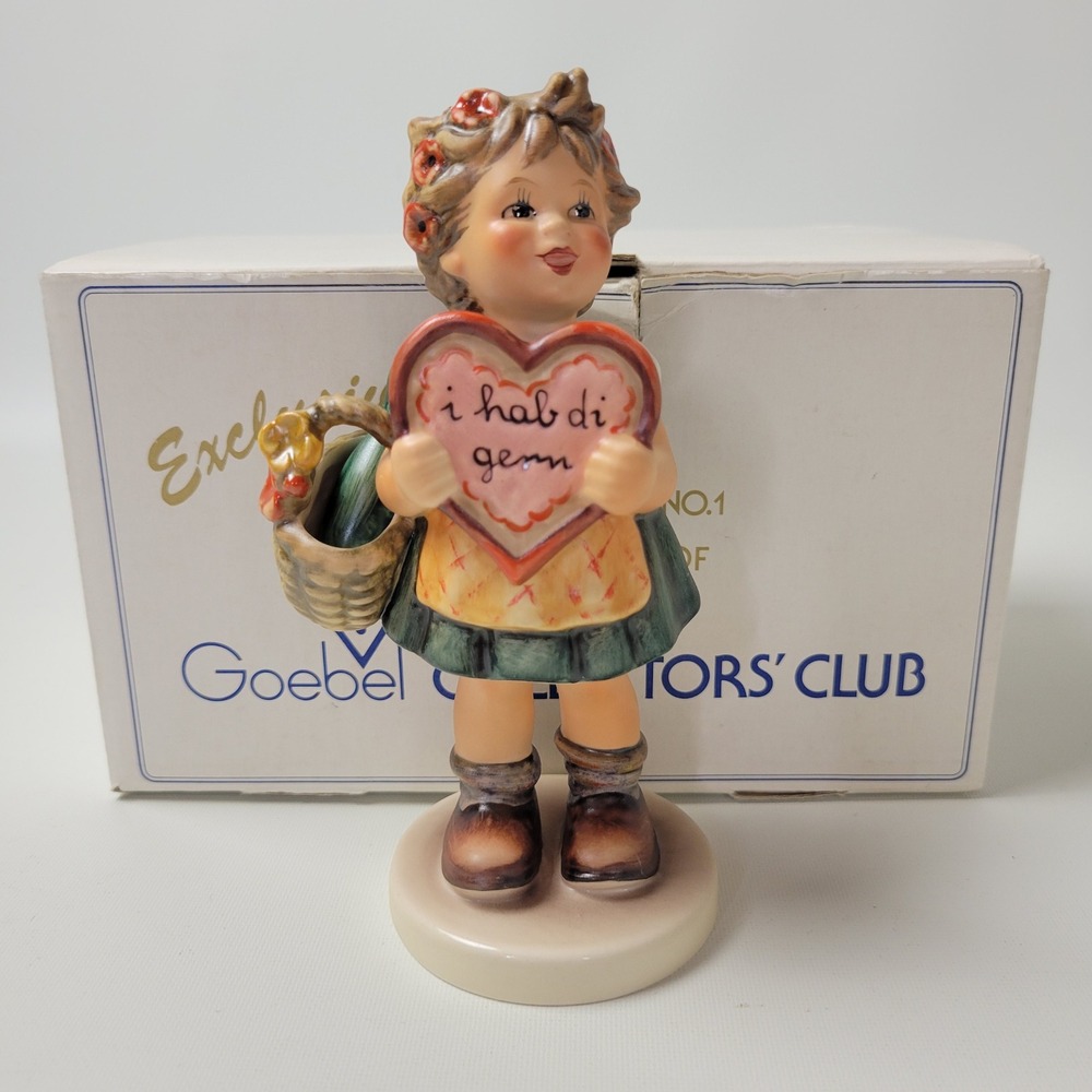 Goebel Hummel I Hab Di Gern Figurine 387 Special Edition No 1 West Germany 1972